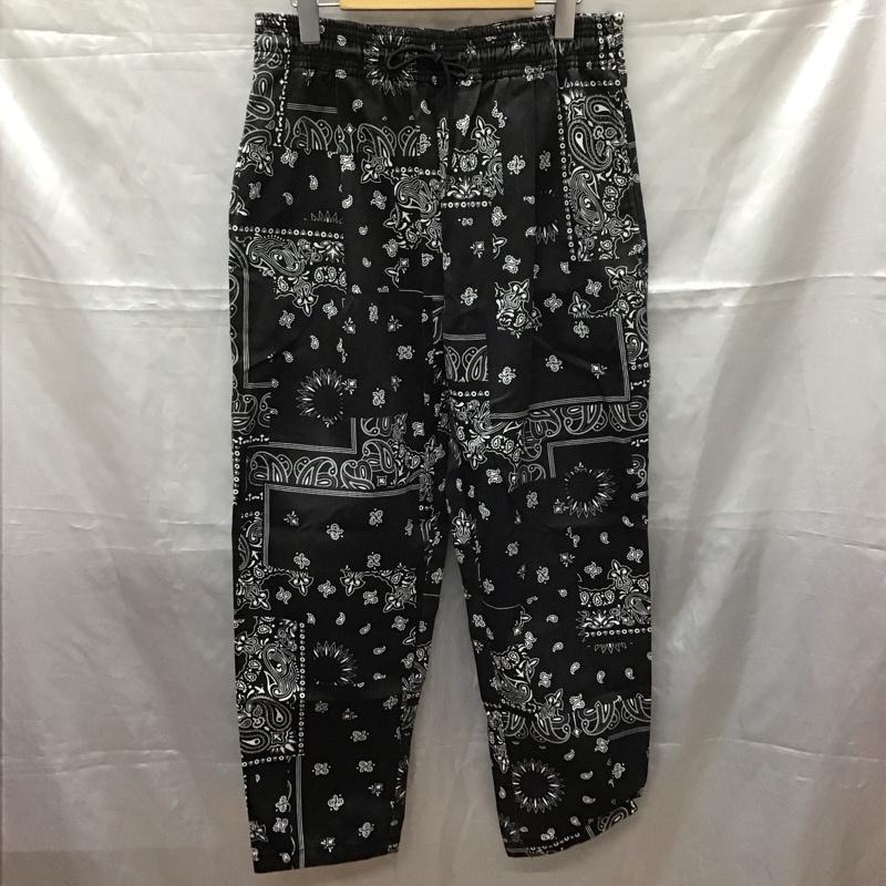 フリークスストア FREAK S STORE ボトムス ボトムス 201-1418 イージーパンツ S ペイズリー 黒 / ブラック / X 白 / ホワイト /  メンズ USED 古着 中古 10112401