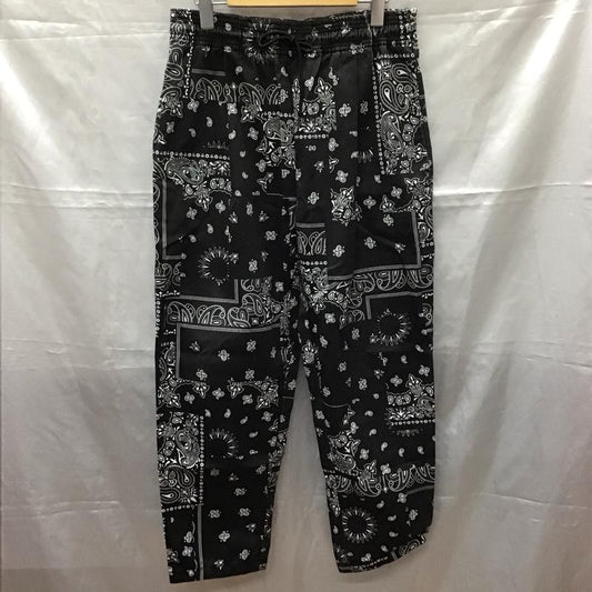 フリークスストア FREAK S STORE ボトムス ボトムス 201-1418 イージーパンツ S ペイズリー 黒 / ブラック / X 白 / ホワイト /  メンズ USED 古着 中古 10112401