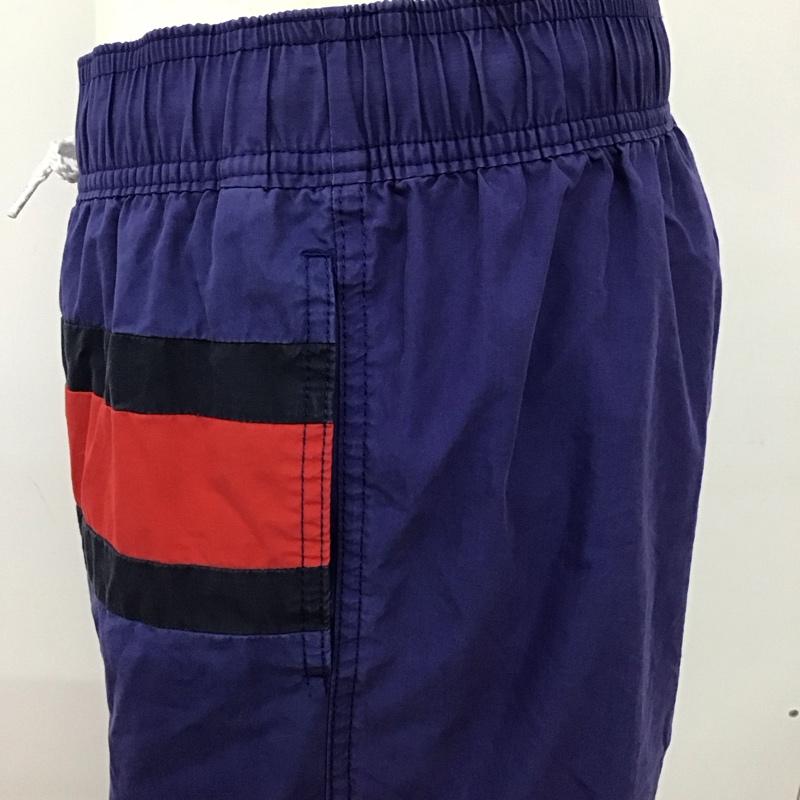 トミーヒルフィガー TOMMY HILFIGER パンツ ショートパンツ ショートパンツ ハーフパンツ カジュアルパンツ S ロゴ、文字 紫 / パープル /  メンズ USED 古着 中古 10117474