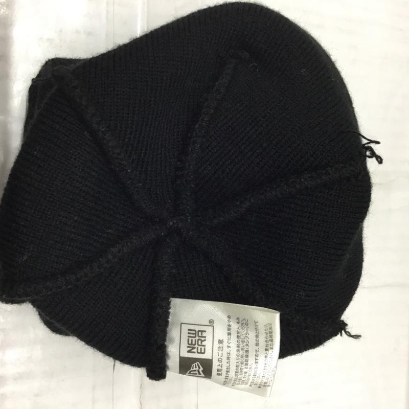 ニューエラ NEW ERA 帽子 ニット帽 ビーニー ワンポイント 黒 / ブラック /  メンズ USED 古着 中古 10107895