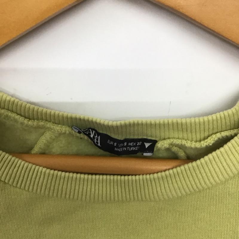ザラ ZARA ベスト ベスト S 無地 黄緑 / イエローグリーン /  レディース USED 古着 中古 10139775