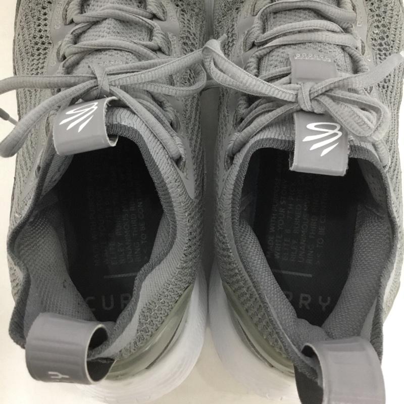 アンダーアーマー UNDER ARMOUR スニーカー スニーカー 3024031-100 Curry8 28cm 28.0cm ロゴ、文字 灰 / グレー /  メンズ USED 古着 中古 10138540