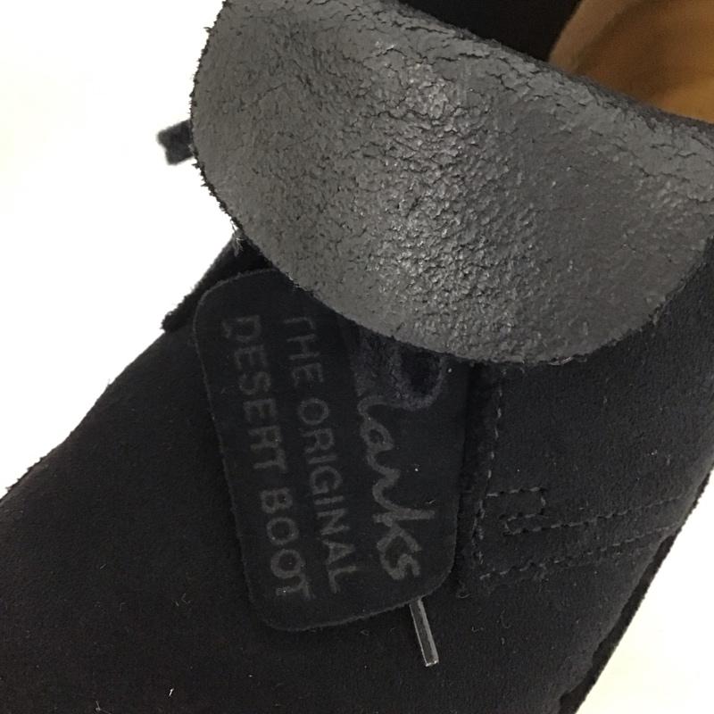 クラークス Clarks ブーツ ショートブーツ デザートブーツ 39.5 US：6 無地 黒 / ブラック /  メンズ USED 古着 中古 10141046