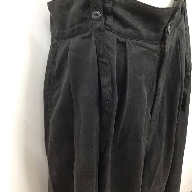 ニコアンド niko and... ボトムス ボトムス NKM43524SM リヨセルデニムボリュームパンツ L 無地 黒 / ブラック /  レディース USED 古着 中古 10147168