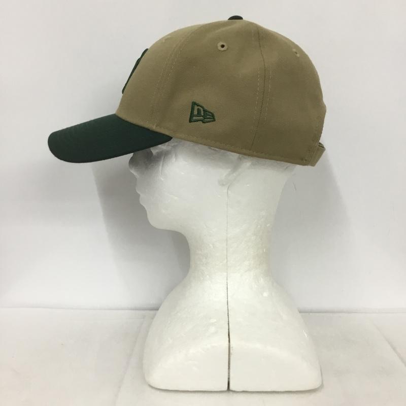 ニューエラ NEW ERA 帽子 キャップ 9FORTY 2トーン NY ロゴ、文字 ベージュ / ベージュ / X 緑 / グリーン /  メンズ USED 古着 中古 10133292