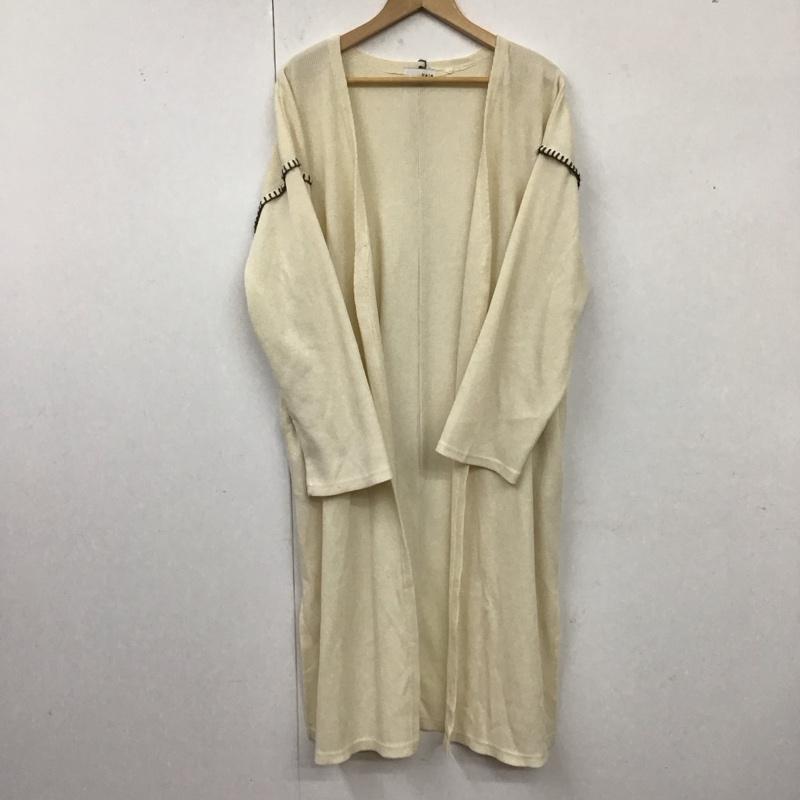 古着 USED カーディガン 長袖 Helm ロングカーディガン M 無地 白 / ホワイト /  レディース USED 古着 中古 10120152
