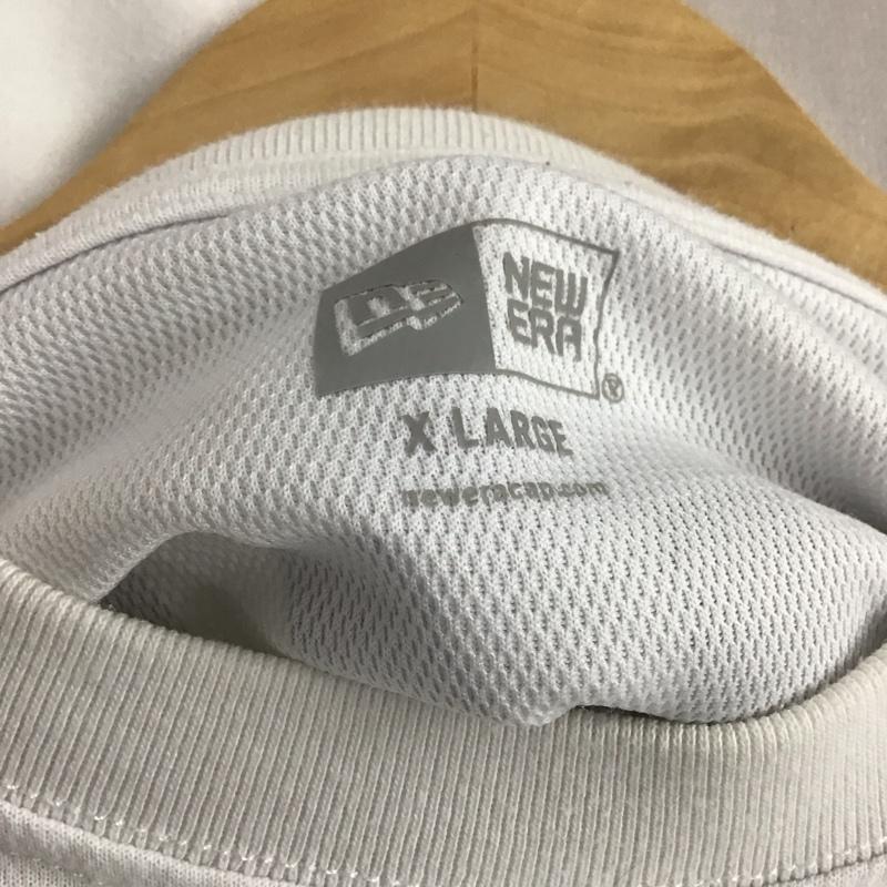 ニューエラ NEW ERA タンクトップ タンクトップ タンクトップ ノースリーブカットソー クルーネック XL ロゴ、文字 白 / ホワイト /  メンズ USED 古着 中古 10148328