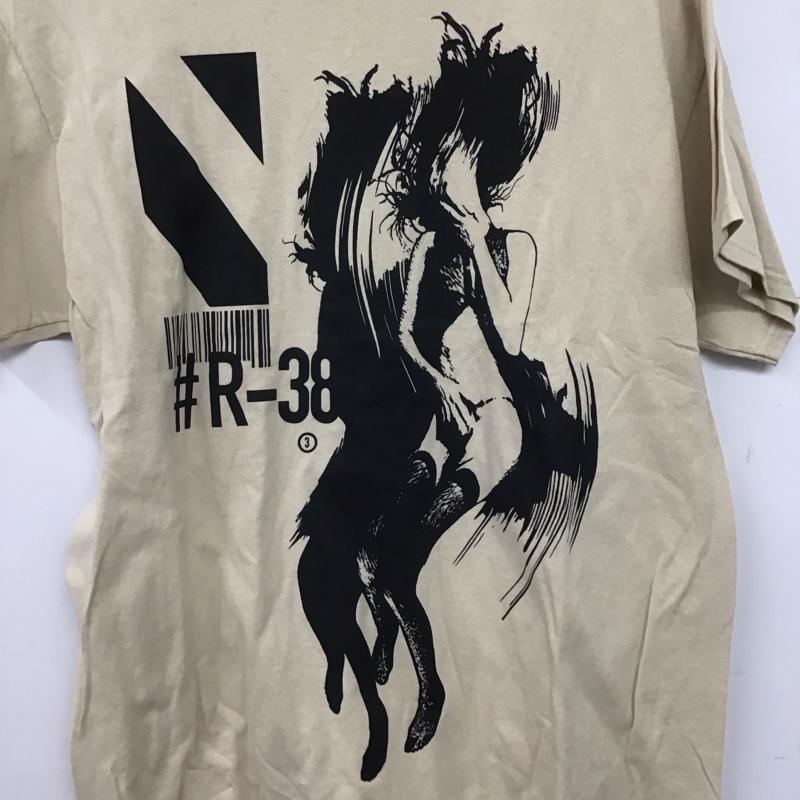 ラブラット LABRAT Tシャツ 半袖 半袖カットソー プリントTシャツ クルーネックカットソー L プリント ベージュ / ベージュ /  メンズ USED 古着 中古 10146564