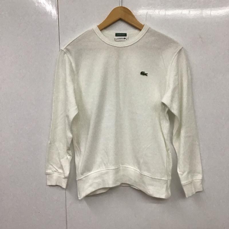 ラコステ LACOSTE カットソー 長袖 36 無地 白 / ホワイト /  レディース USED 古着 中古 10130965