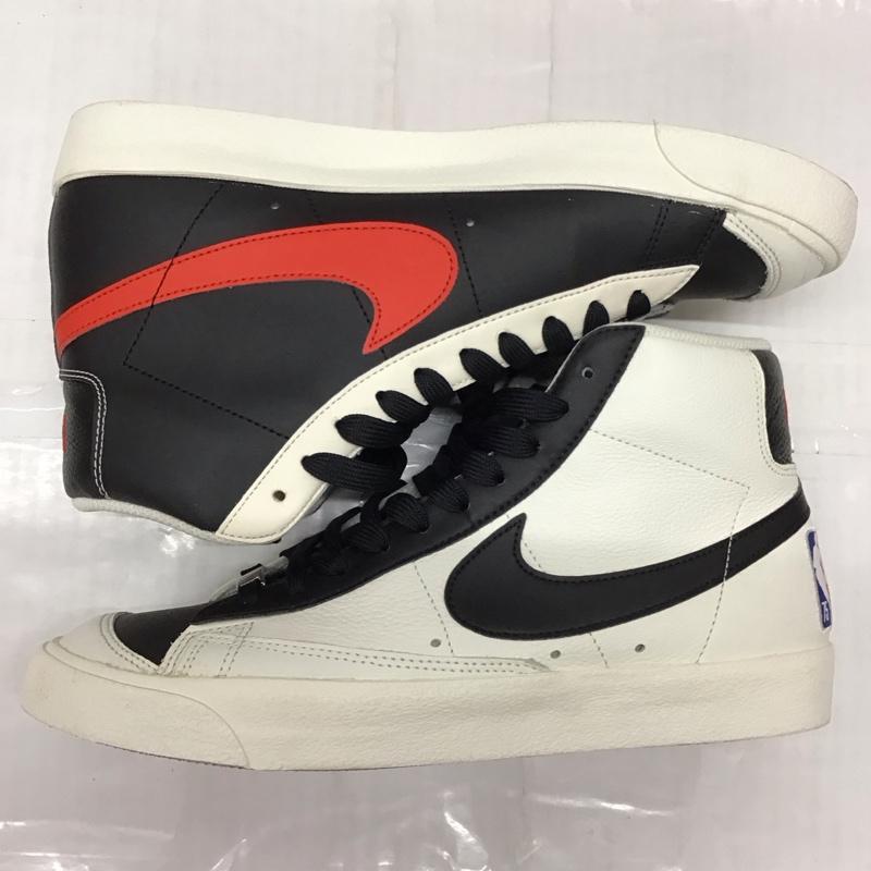 ナイキ NIKE スニーカー スニーカー DD8025-101 BLAZER MID 77 EMB 27.5cm 27.5cm ロゴ、文字 白 / ホワイト / X 黒 / ブラック / X 赤 / レッド /  メンズ USED 古着 中古 10117935