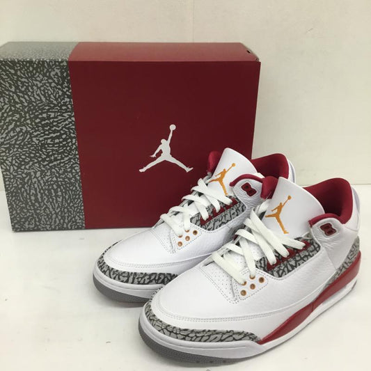 ナイキ NIKE スニーカー スニーカー AIR JORDAN 3 RETRO CT8532-126 27.0cm  白 / ホワイト / X 赤 / レッド / X 灰 / グレー /  メンズ USED 古着 中古 10120251