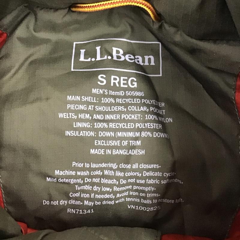 エルエルビーン L.L.Bean ベスト ベスト ジップアップベスト ダウンベスト ノースリーブカットソー S ロゴ、文字 カーキ / カーキ /  メンズ USED 古着 中古 10110770