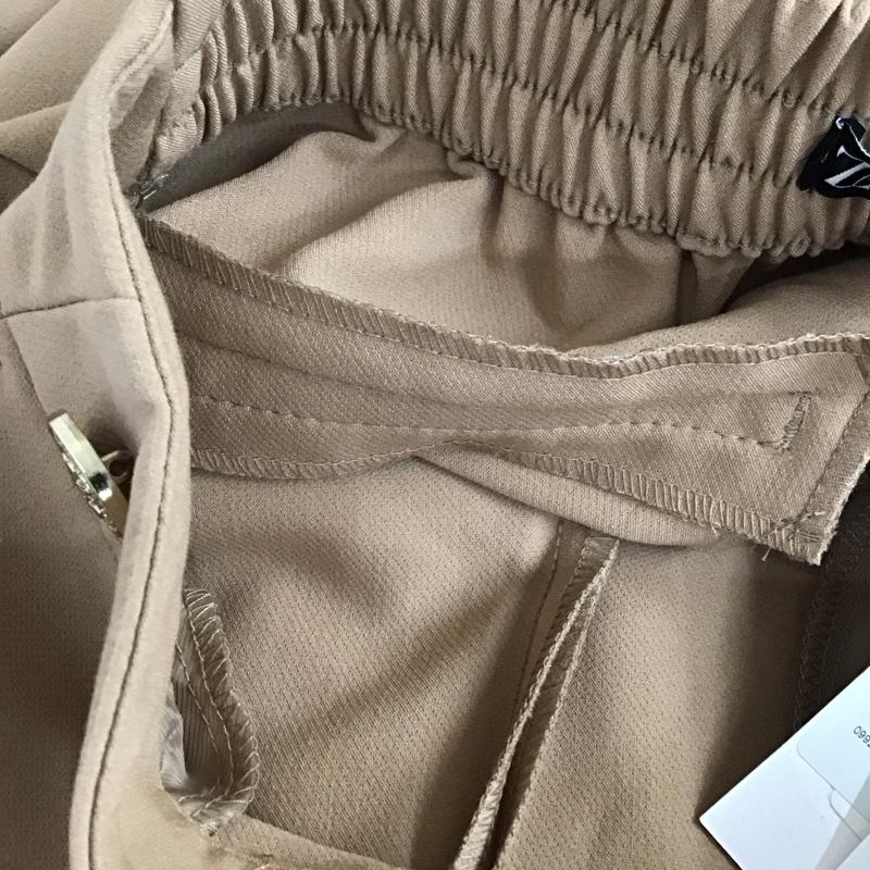 ザラ ZARA パンツ スラックス スラックスパンツ ワイドパンツ カジュアルパンツ XS 無地 ベージュ / ベージュ /  レディース USED 古着 中古 10118517