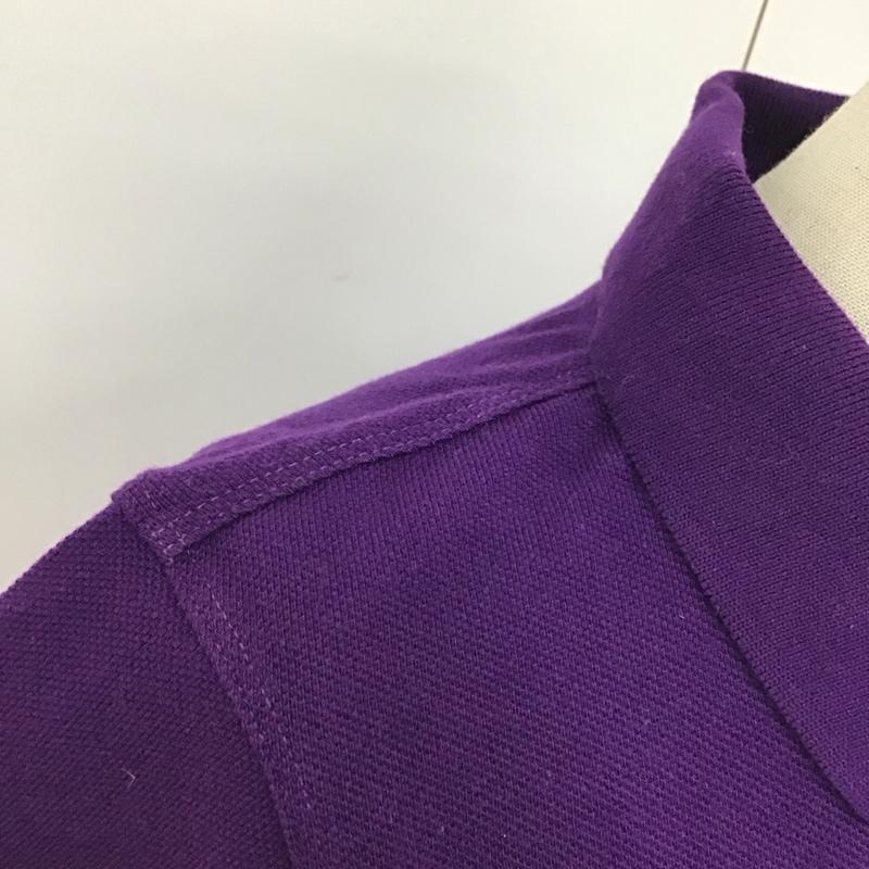 ポロジーンズカンパニー POLO JEANS COMPANY ポロシャツ 半袖 半袖ポロシャツ 半袖カットソー カラーシャツ M ロゴ、文字 紫 / パープル /  レディース USED 古着 中古 10115921