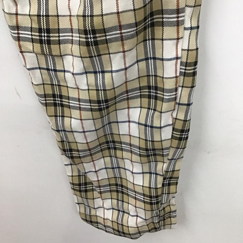 ザラ ZARA パンツ スラックス 5899 402 251 チェック 白 / ホワイト / X ベージュ / ベージュ / X 黒 / ブラック /  メンズ USED 古着 中古 10113674