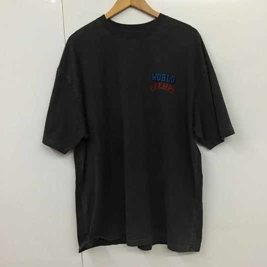 ラファイエット Lafayette Tシャツ 半袖 半袖カットソー プリントTシャツ クルーネックカットソー XL ロゴ、文字 黒 / ブラック /  メンズ USED 古着 中古 10131250