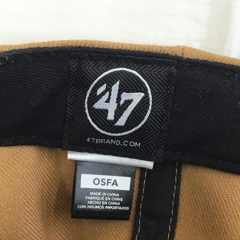フォーティーセブンブランド 47 Brand 帽子 キャップ アスレチックス ロゴ、文字 茶 / ブラウン / X ベージュ / ベージュ / X 黄 / イエロー / X 白 / ホワイト /  メンズ USED 古着 中古 10129689