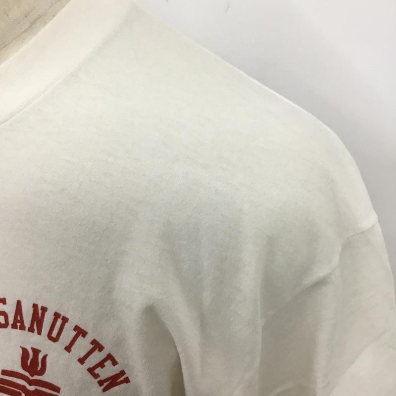 フルーツオブザルーム FRUIT OF THE LOOM Tシャツ 半袖 半袖カットソー プリントTシャツ クルーネックカットソー L プリント 白 / ホワイト /  メンズ USED 古着 中古 10120815