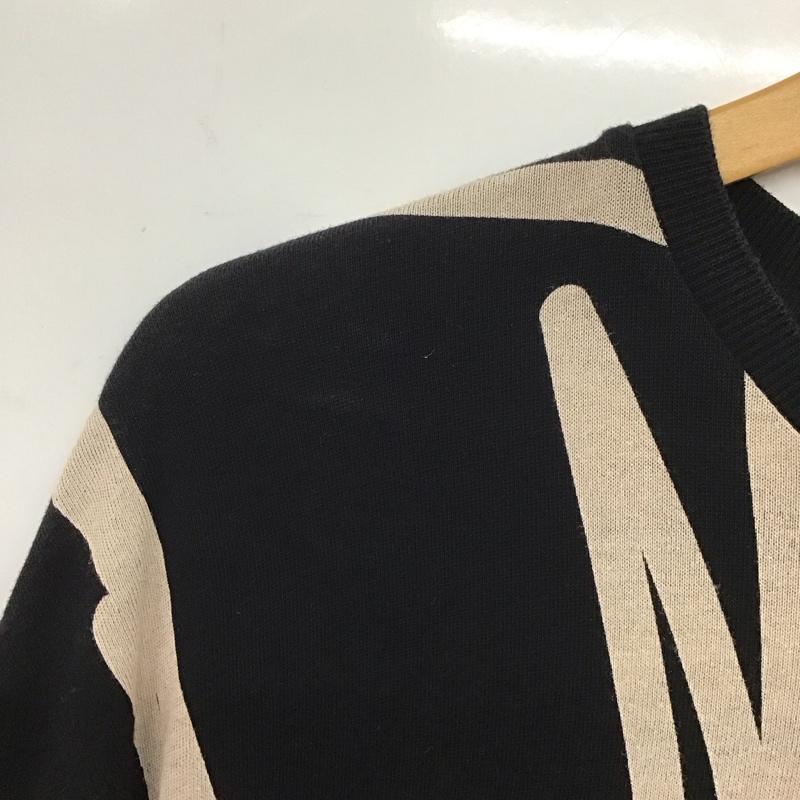 ザラ ZARA Tシャツ 半袖 M 総柄 黒 / ブラック /  レディース USED 古着 中古 10133422