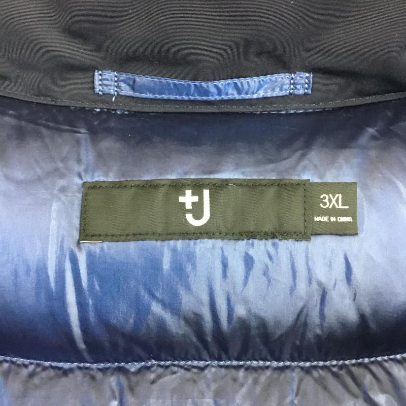 ユニクロ UNIQLO ジャケット、上着 ダウンジャケット UNIQLO＋J 3L 無地 紺 / ネイビー /  レディース USED 古着 中古 10144217