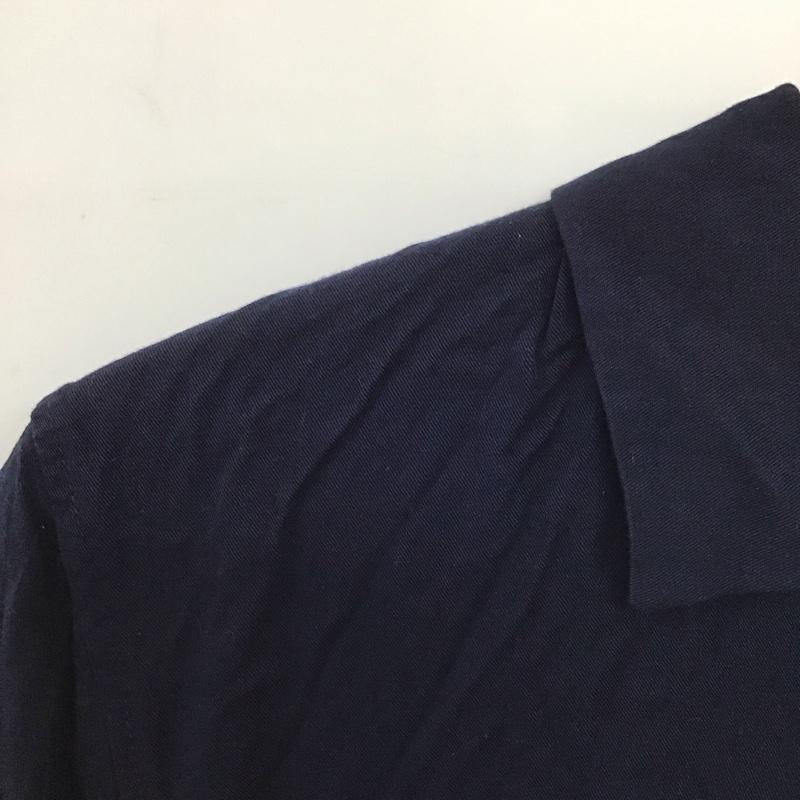 ベンデイビス BEN DAVIS シャツ、ブラウス 半袖 半袖シャツ 無地シャツ ポケットシャツ L ロゴ、文字 紺 / ネイビー /  メンズ USED 古着 中古 10148751