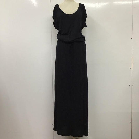 アズールバイマウジー AZUL BY MOUSSY ワンピース ロングスカート フレンチスリーブ M 無地 黒 / ブラック /  レディース USED 古着 中古 10115425
