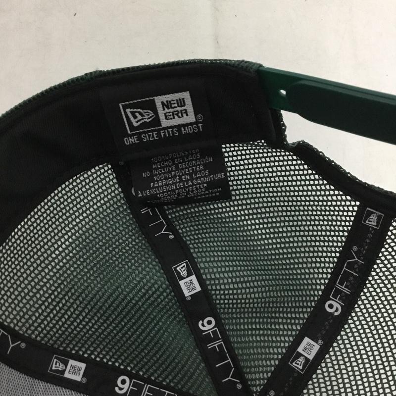 ニューエラ NEW ERA 帽子 キャップ オークランド アスレチックス メッシュキャップ ロゴ、文字 緑 / グリーン /  メンズ USED 古着 中古 10141648
