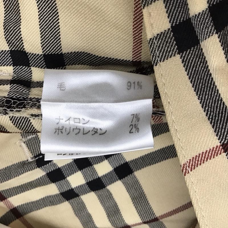 バーバリーロンドン Burberry London パンツ スラックス FQ025-038 ノバチェック ウール 40 40 チェック ベージュ / ベージュ / X 黒 / ブラック / X 赤 / レッド /  レディース USED 古着 中古 10116937