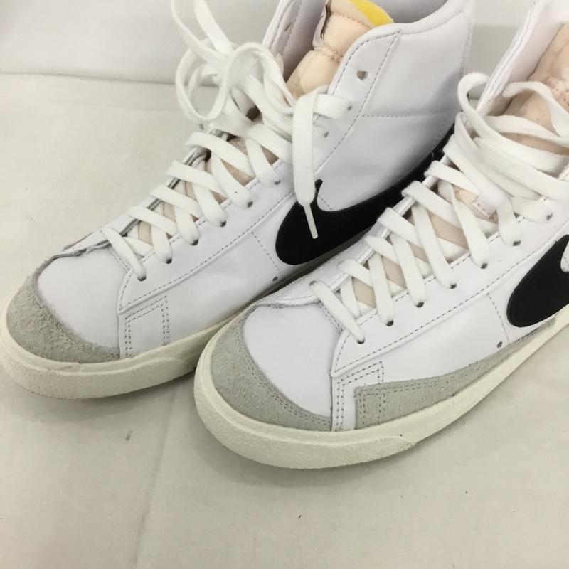 ナイキ NIKE スニーカー スニーカー BQ6806 100 BLAZER MID 77 VINTAGE 26cm 箱有 26.0cm ロゴ、文字 白 / ホワイト / X 黒 / ブラック /  メンズ USED 古着 中古 10131799