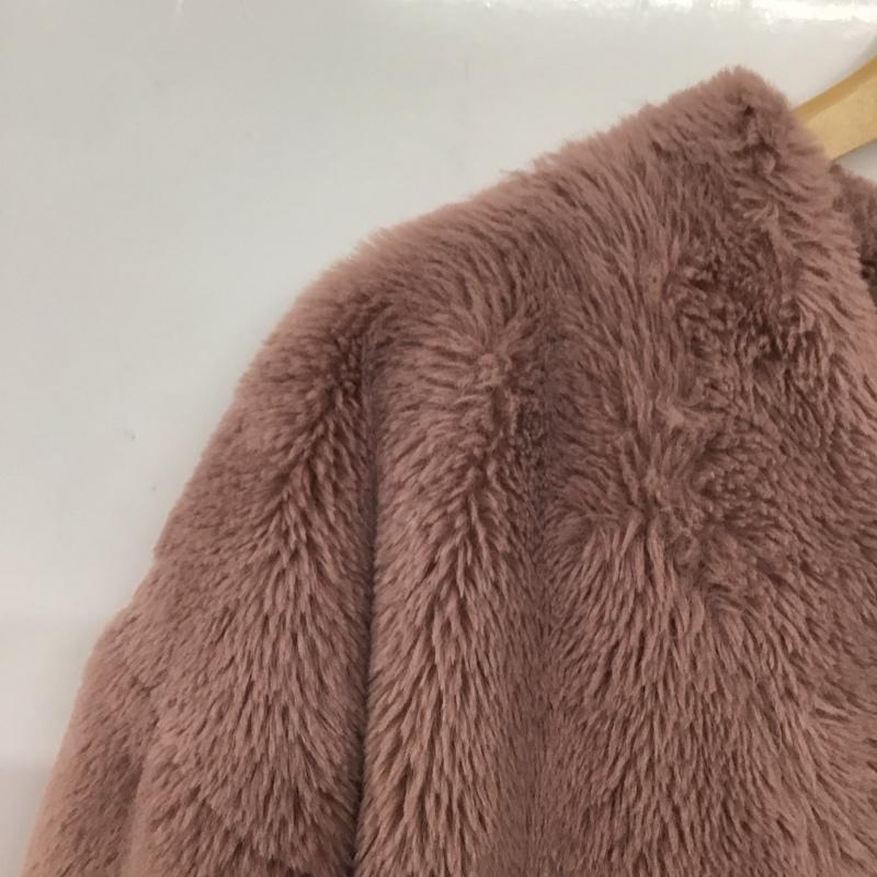 アースミュージックアンドエコロジー earth music&ecology ジャケット、上着 ジャケット、ブレザー 1C97L0Z0500 ファーロングコート FREE 無地 桃 / ピンク /  レディース USED 古着 中古 10144976