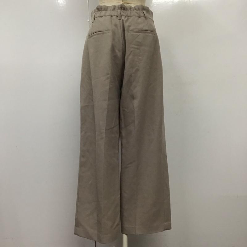 ニコアンド niko and... ボトムス ボトムス S215IL28FL タックパンツ ワイドパンツ L 無地 グレージュ / グレージュ /  レディース USED 古着 中古 10120872