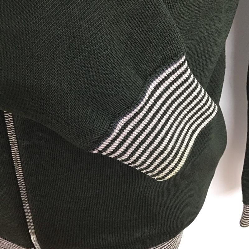 ポールスミス Paul Smith ジャケット、上着 ジャケット、ブレザー ジップアップニットジャケット スタンドカラーニットジャケット リバーシブル L 無地 カーキ / カーキ /  メンズ USED 古着 中古 10123803