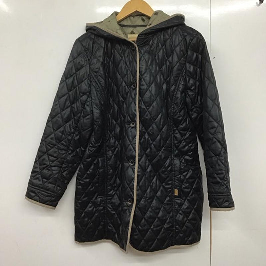 クロコダイル CROCODILE コート コート一般 キルティング L 無地 黒 / ブラック /  レディース USED 古着 中古 10143735