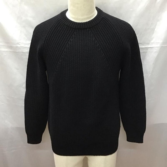 バトナー BATONER ニット、セーター 長袖 長袖ニットカットソー ニット セーター クルーネックニット 1 無地 紺 / ネイビー /  メンズ USED 古着 中古 10113184