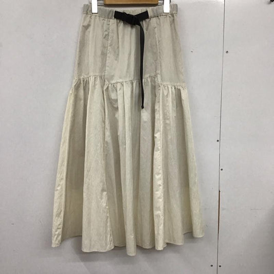 ジーナシス JEANASIS スカート ロングスカート JS050886CF ロングスカート フレアスカート FREE 無地 白 / ホワイト /  レディース USED 古着 中古 10135801