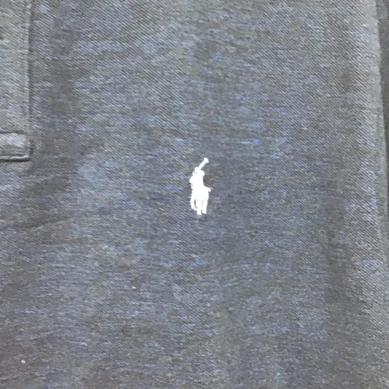 ポロラルフローレン POLO RALPH LAUREN ポロシャツ 半袖 半袖ポロシャツ カラーシャツ 半袖カットソー XXL ロゴ、文字 黒 / ブラック / X 青 / ブルー /  メンズ USED 古着 中古 10138920