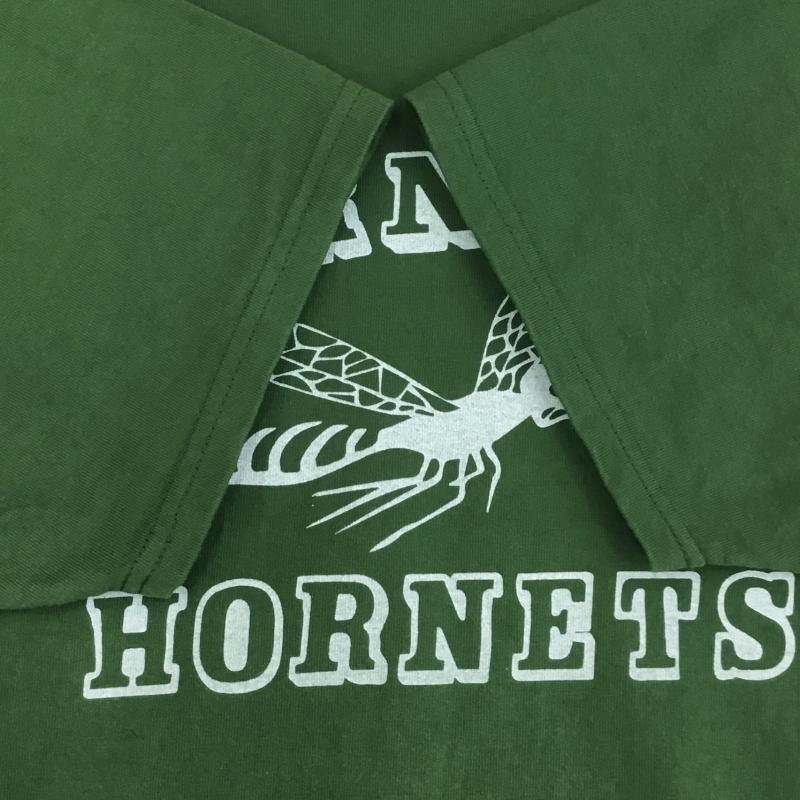 ザリアルマッコイズ THE REAL McCOY S Tシャツ 半袖 HORNETS TEE 40 ロゴ、文字 緑 / グリーン /  メンズ USED 古着 中古 10150950