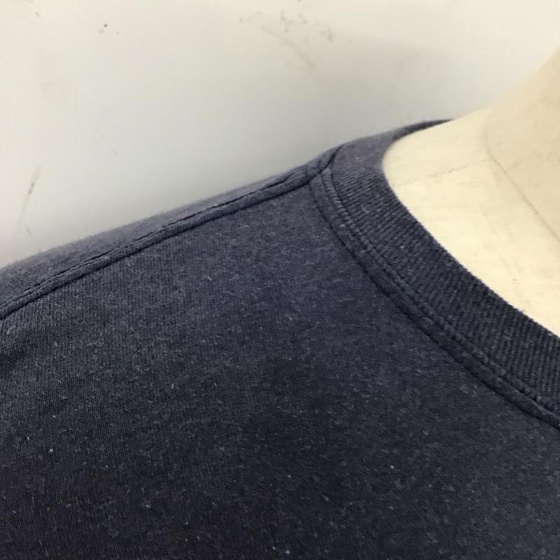 バンズ VANS カットソー 長袖 長袖カットソー クルーネックカットソー ロングスリーブカットソー プリントTシャツ s.d M ロゴ、文字 紺 / ネイビー /  メンズ USED 古着 中古 10119539