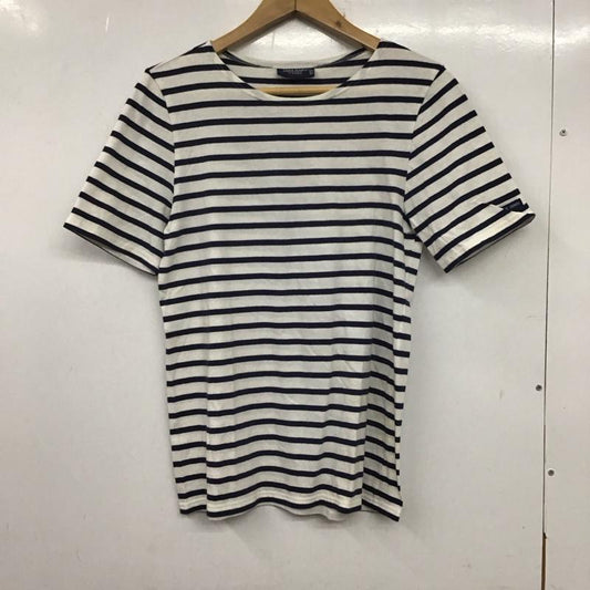 セントジェームス SAINT JAMES Tシャツ 半袖 S ボーダー柄 白 / ホワイト / X 紺 / ネイビー /  レディース USED 古着 中古 10136498
