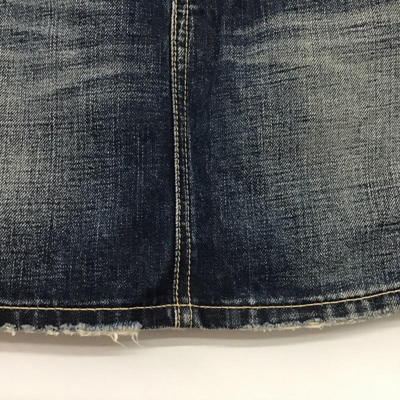 リーバイス Levi s スカート ミニスカート デニムスカート L 無地 インディゴ / インディゴ /  レディース USED 古着 中古 10144257