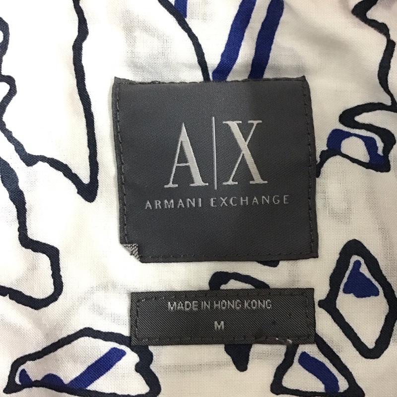 アルマーニエクスチェンジ ARMANI EXCHANGE シャツ、ブラウス 半袖 半袖シャツ 総柄シャツ プリントシャツ M プリント 白 / ホワイト /  メンズ USED 古着 中古 10127760