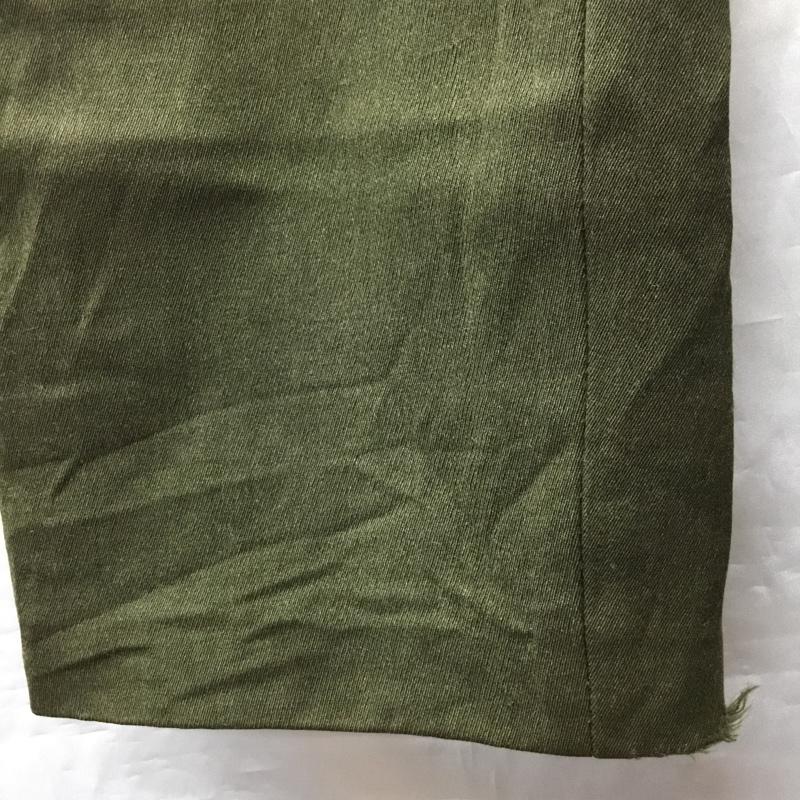 ジョンソンウーレンミルズ Johnson Woolen Mills パンツ スラックス スラックスパンツ ワイドパンツ 70s 80s 無地 カーキ / カーキ /  メンズ USED 古着 中古 10121987