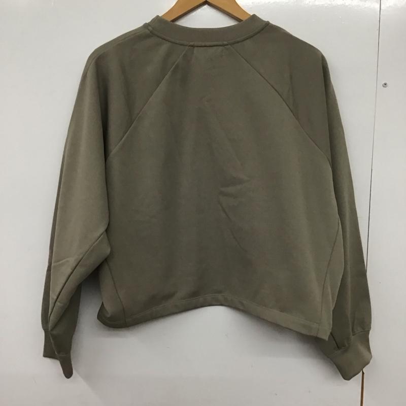 ジムフレックス GYMPHLEX トレーナー 長袖 ショート プルオーバースウェット GY-C0302 無地 灰 / グレー /  レディース USED 古着 中古 10131970