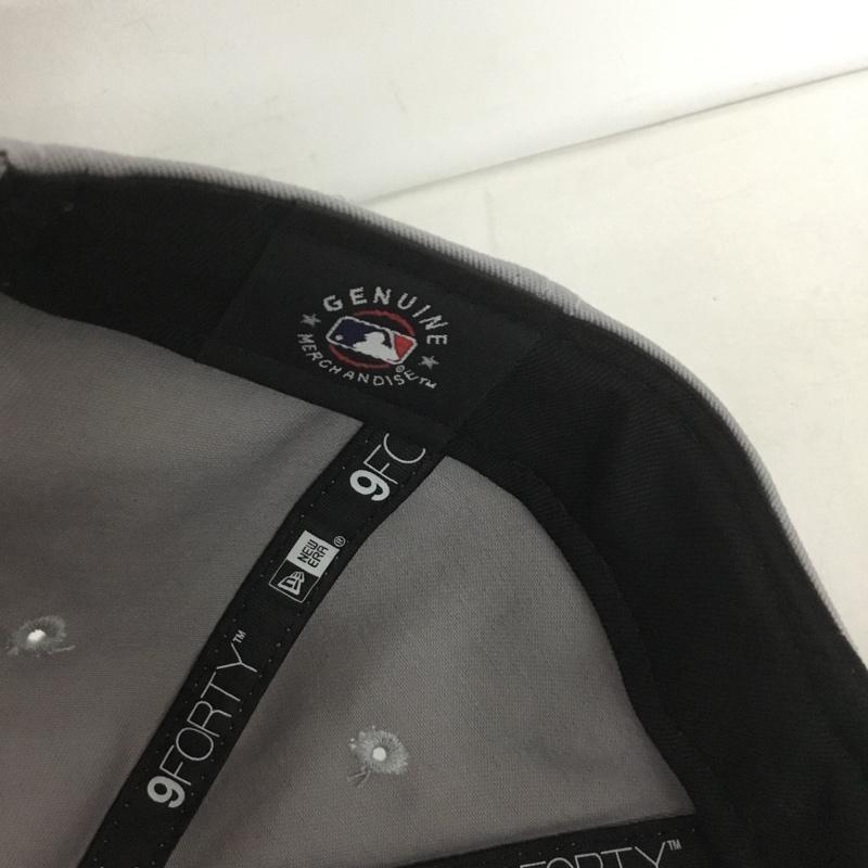 ニューエラ NEW ERA 帽子 キャップ NY 9FORTY ロゴ、文字 灰 / グレー /  メンズ USED 古着 中古 10143650