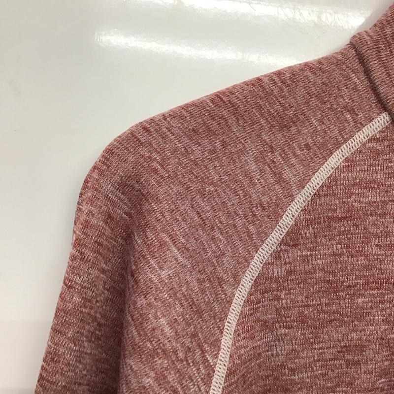 フォックスファイヤー FOXFIRE カットソー 長袖 長袖カットソー ジップアップネックカットソー S ロゴ、文字 赤 / レッド /  メンズ USED 古着 中古 10141352