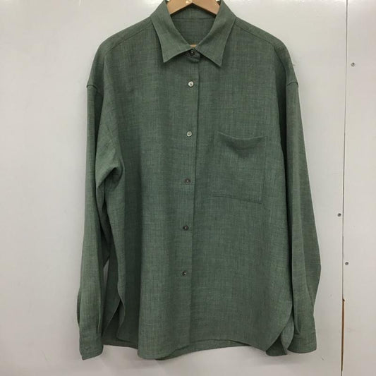 ジーナシス JEANASIS シャツ、ブラウス 長袖 FREE 無地 薄緑 / ライトグリーン /  レディース USED 古着 中古 10134655