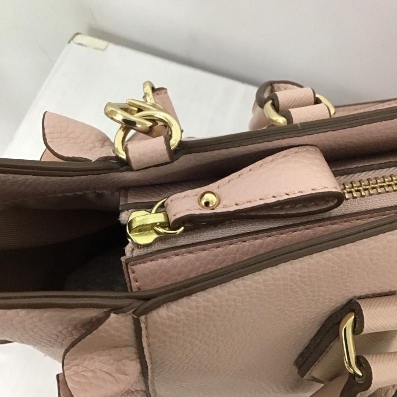 サマンサベガ Samantha Vega ハンドバッグ ハンドバッグ フリル ショルダー 2WAY ロゴ、文字 桃 / ピンク /  レディース USED 古着 中古 10111507
