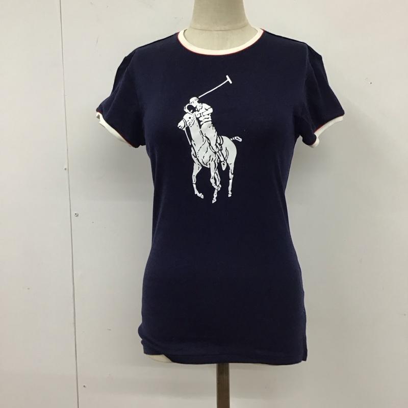 ラルフローレンゴルフ RALPH LAUREN GOLF Tシャツ 半袖 半袖カットソー プリントTシャツ クルーネックカットソー スポーツウェア S プリント 紺 / ネイビー /  レディース USED 古着 中古 10118607