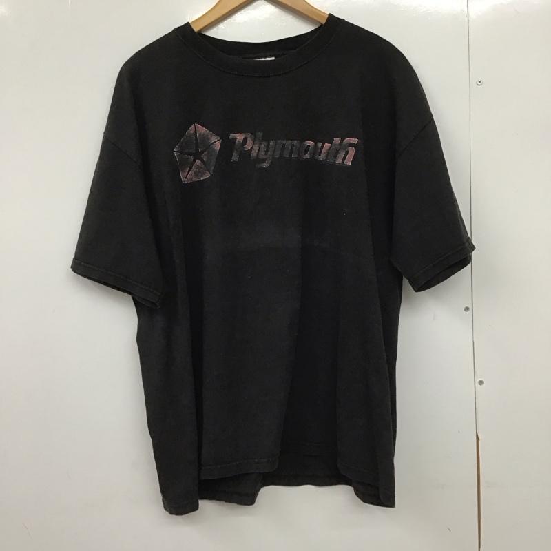 古着 USED Tシャツ 半袖 plymouth 90s usa製 プリントTシャツ 古着 XL ロゴ、文字 ダークグレー / ダークグレー /  メンズ USED 古着 中古 10149112