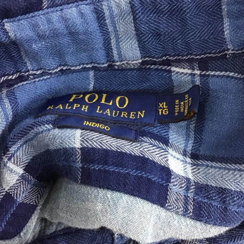 ポロラルフローレン POLO RALPH LAUREN カットソー 長袖 長袖シャツカットソー ジップネックカットソー チェックシャツ XL チェック マルチカラー / マルチカラー /  メンズ USED 古着 中古 10112718